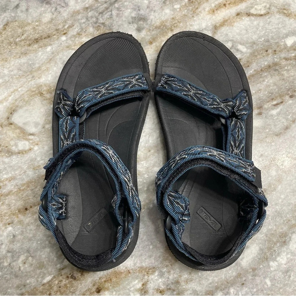 TEVA HURRICANE HIKING SPORT ADJUSTABLE STRAP BLUE/BLACK SANDAL size 4 - Picture 3 of 10
